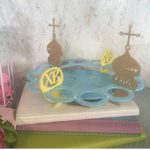 Подставка для кулича и яиц (цвет на выбор)