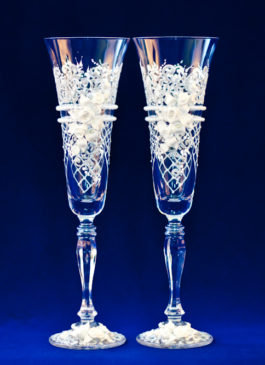 Европейские стаканы на свадьбу! Бокалы на свадьбу ручной работы купить в Екатеринбурге