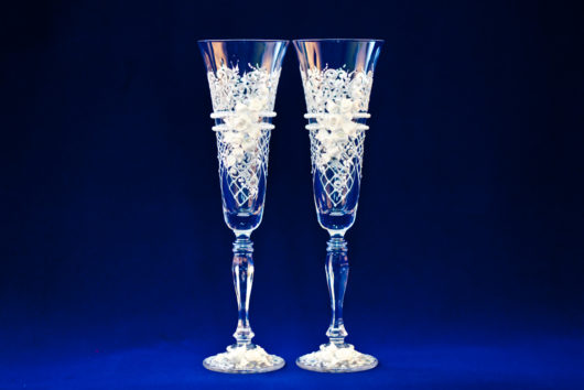 Европейские стаканы на свадьбу! Бокалы на свадьбу ручной работы купить в Екатеринбурге
