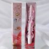Свечи розовые тонкие для мамочек (набор 2 шт) семейный очаг