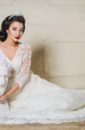 Платье свадебное "А-силуэт" молочного цвет 44,46 размер + ФАТА в ПОДАРОК