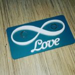 Подставка деревянная для обручальных колец "Бесконечность Love"