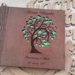 Книга пожеланий Люкс с деревянной обложкой