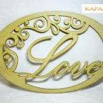 Заготовка декора "Love" без покраски для оформления фотозоны или президиума молодых на свадьбу или другое мероприятие