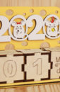 Календарь "2020" с мышками 13,5*5,5*10,5 Фанера 3мм