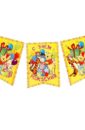 Гирлянда-флажки на ленте "С Днём Рождения. Винни Пух и его друзья" 165 см  картон