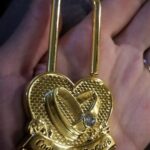 Замочек без ключей  "Совет да любовь" Закрывается раз и навсегда - модель замка без ключей!