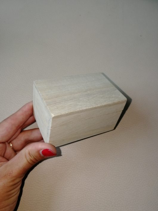Шкатулка деревянная для обручальных колец: заготовка без декора в наличии