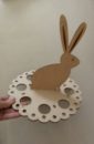 Заготовка подставки для  8 яиц "Пасхальный кролик" из мдф 3 мм под покраску