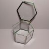 Шкатулка "Geometria" 7,5*6,5*5 см из стекла и металла для колец цвет "под серебро" В НАЛИЧИИ