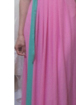Платье для подружки невесты розового цвета из шифона длина макси