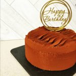 Топпер из зеркального оргстекла " Happy Birthday"