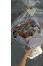 Букет из орехов, сухофруктов "Очаровательный" диаметром 30 см