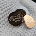 Топпер "С новым годом! " из зеркального оргстекла цвет золото диаметр 4,5 см (10 шт)